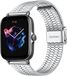 Strap-it Amazfit GTS 3 roestvrij stalen band - zilver