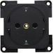 Häfele Prise Schuko 230 V kit d'encastrement série 10.000 module, argent mat