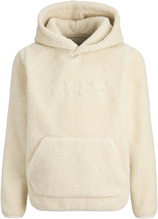 JACK&JONES JCOFLARE TEDDY SWEAT HOOD JNR Jongens Sweater 164 Oatmeal