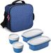 Tatay Urban Food Casual Srp 3 Dots Lunchbox Blauw