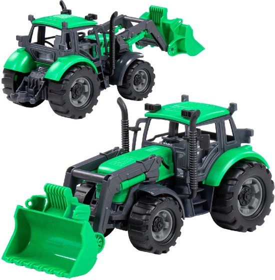 Farmer Frictietractor + Lader Groen/Zwart