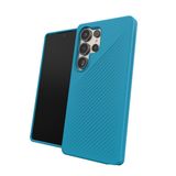 ZAGG Luxe Hoesje Geschikt voor Samsung Galaxy S25 Ultra - Grafeen Back Cover - 3M Valbescherming - Blauw