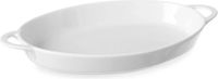 HENDI Ovale tapasschaal – porselein – 0,8L – 324x185x38 mm – met handgrepen