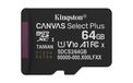 Kingston Technology 64GB microSDXC Canvas Select Plus Gen3 100R A1