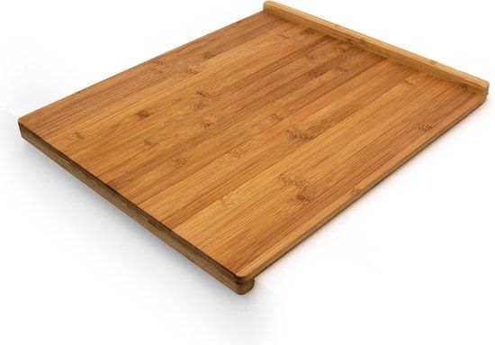 Relaxdays Snijplank Bamboe - 2,5 x 38 x 45 cm - Met omhoogstaande randen