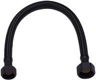 Flexibele Aansluitslang BWS Nylon Slang 1/2" x 3/8" Mat Zwart