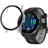 Garmin Forerunner 965 hoes - Transparante hoes met harde bescherming Phonillico®-scherm van gehard glas