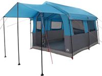 vidaXL Familietent - 4-Persoons - Blauw/Grijs