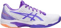 Asics Women's White And Purple Solution Speed Ff 2 1042a136-104 Tennis Shoes - Size 41.5