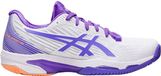 Asics Women's White And Purple Solution Speed Ff 2 1042a136-104 Tennis Shoes - Size 41.5