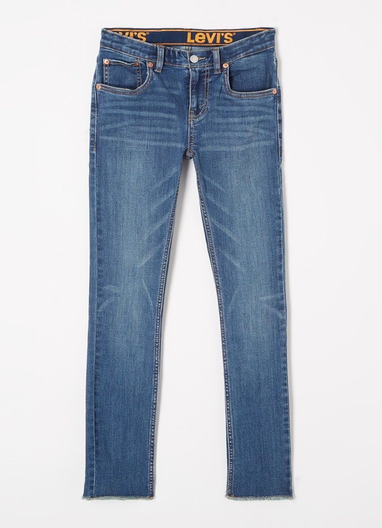 Levi's 510 Skinny Jeans with Frayed Hem and Stretch