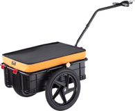 VEVOR Fietskar 40kg Laadvermogen Transportkar Opvouwbaar en compact opvouwbaar met universele trekhaak Waterdichte hoes 16" wielen Geschikt voor 25"-28" fietswielen