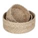 Dixie Panier à pain Twisted Lot de 3 Nature-gris