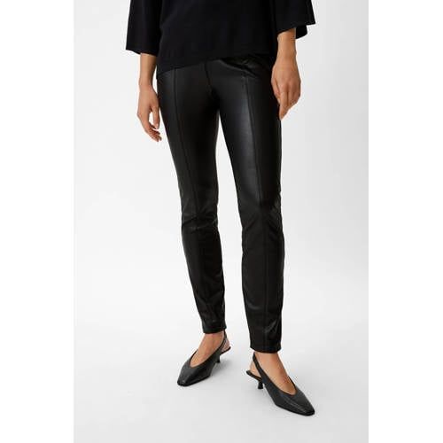 Comma Cropped Slim Fit Tregging - Black