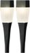 Lumineo set de lampes solaires 10x noir