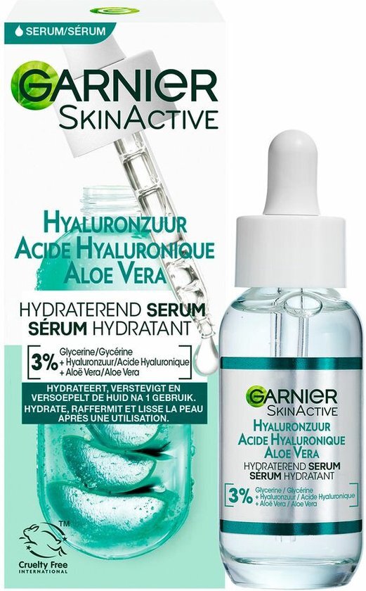 Garnier SkinActive Hyaluronzuur Alo&#235; Vera Hydraterend Serum - 30ml