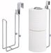 Unyqoos Zilverkleurige Zelfklevende Toiletpapierhouder Set van 2