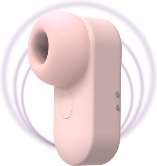 Beautifly MiniSonic BlissPod - Discreet Clitorismassager - 5 Vibratiestanden - 6 Zuigmodi - Magnetisch Opladen - Roze