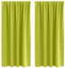 vidaXL Blackout Gordijnen met Ringen 2 st Groen 175 x 140 cm Polyester