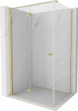 Mexen Mist-F paroi de douche pliable gauche 110 x 120 cm, transparent, or brossé
