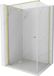 Mexen Mist-F paroi de douche pliable gauche 110 x 120 cm, transparent, or brossé