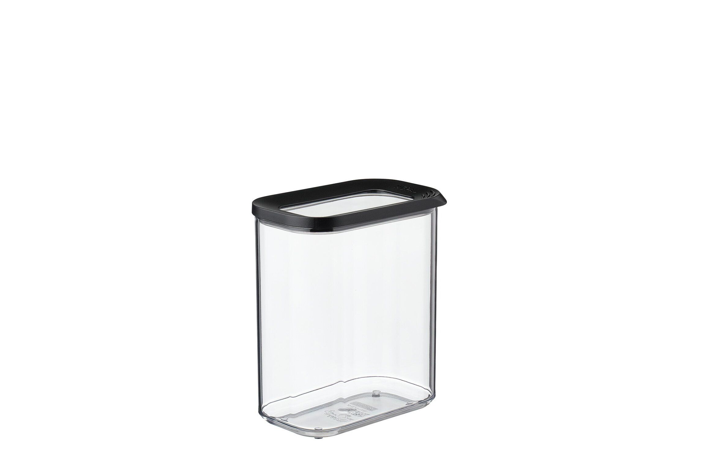 Mepal Modula Rectangular Food Storage Container - 1.5L - Black/Transparent