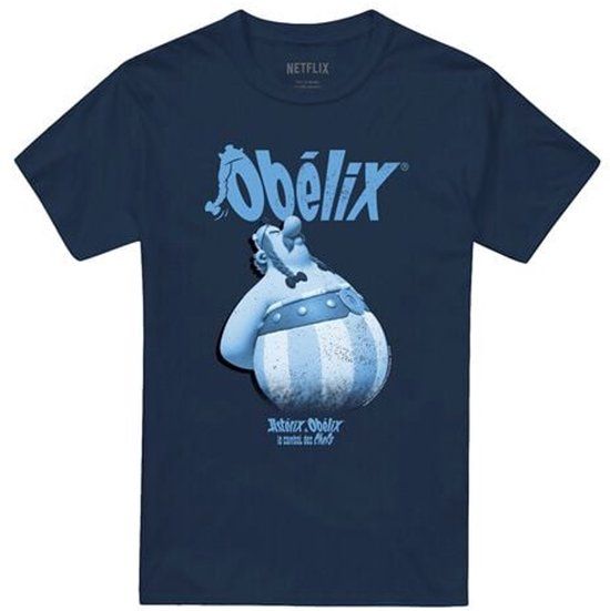 Asterix & Obelix Asterix & Obelix Blue Grump Heren T-shirt - marineblauw - XL