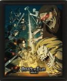 Pyramid Attack On Titan (S4) Framed 3D Poster 23x28cm