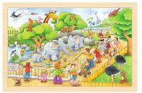 Goki 57808 Zoo houten puzzel