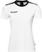 Kempa Sportshirt Dames Emotion 27 Korte Mouw Katoen Wit/Zwart