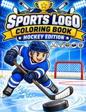 Sports Logo Coloring Book: Hockey Edition