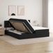 vidaXL Opbergbed met hoofdeinde, Zwart, Kunstleer