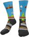 Wabiks Bros Chaussettes Crew Bleu EU 43-46