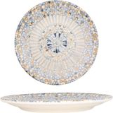 Bonna Dessertbord - Luca Mosaic - Porselein - 21 cm - set van 6