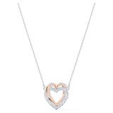 Swarovski Swarovski Infinity ketting, Hart, Wit, Gemengde metaalafwerking
