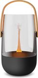 Stadler Form Sophie aroma diffuser & lantaarn, zwart met bamboe handvat