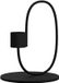 Merkloos Cooee Design Kandelaar - Swoop Black - Roestvrij Staal - Zwart - 10 cm