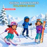 Skiing Adventures Coloring Book