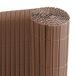 Ribelli PVC Privacy scherm - Balkon windscherm - Privacy hek panelen, bruine, 100 x 500 cm