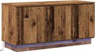 Bois vieilli meuble TV 100 x 38 x 49 cm Bois traité