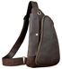 Véritable sac bandoulière en cuir pour le vélo et la randonnée