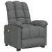 vidaXL Massagestoel stof donkergrijs