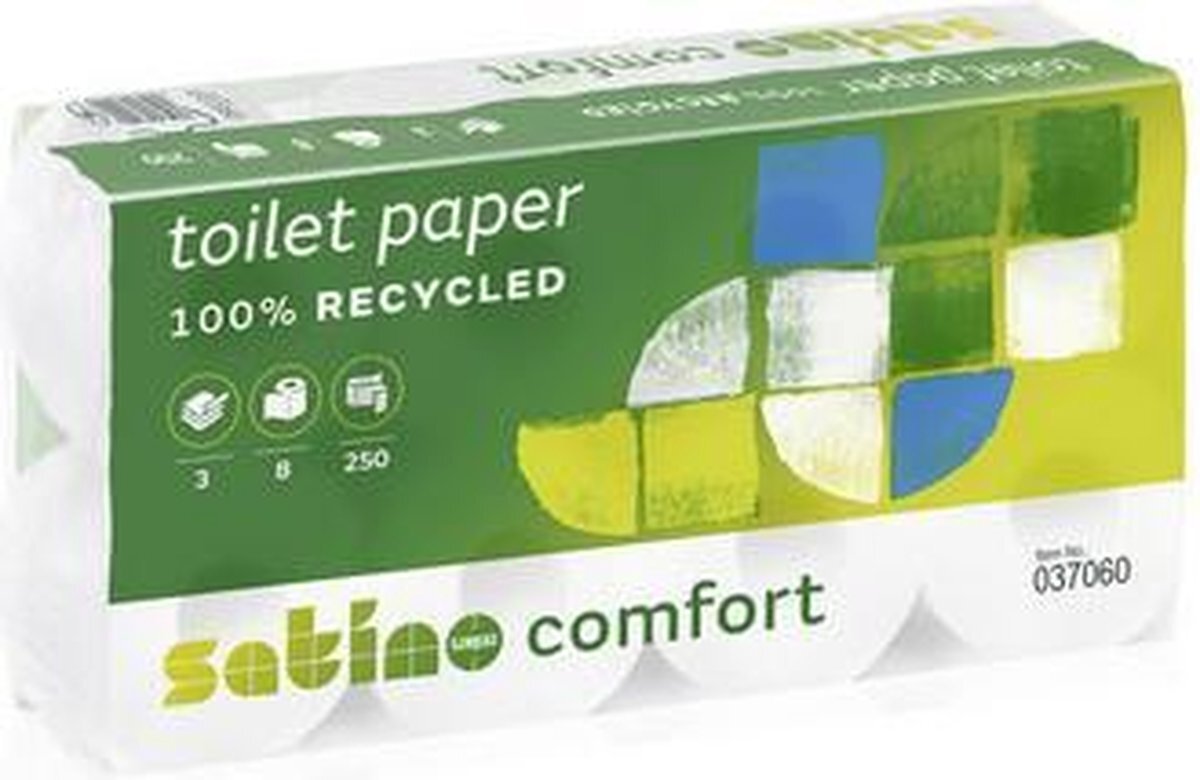 Wepa SATINO TOILETPAPIER 3 LGS 250 VEL