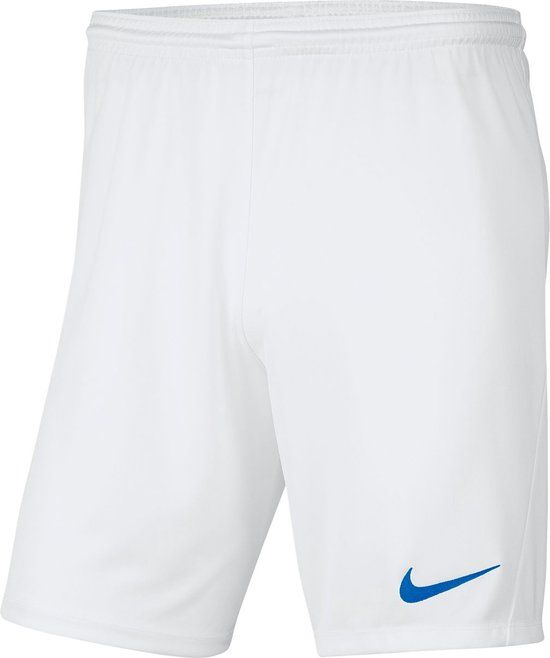 Nike Park III Short Kinderen - Wit / Royal | Maat: 164