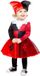 Amscan Riethmüller Europe GmbH Mini Harlekijn Kinderkostuum Meisjes Rood/Zwart Polyester Carnaval