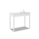 ASTIMESA Boek type keukentafel, wit, 80 x 40 cm tot 80 x 80 cm