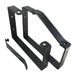 Keypak Set van 2 universele afsluitbare wandladderbeugels voor veilige opslag, zwart, 170x235x30 mm