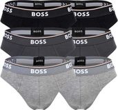 BOSS Slip Briefs 3P Power Set van 6 - Mannen - Grau - Katoen/Elastaan - Maat M