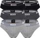 BOSS Slip Briefs 3P Power Set van 6 - Mannen - Grau - Katoen/Elastaan - Maat M