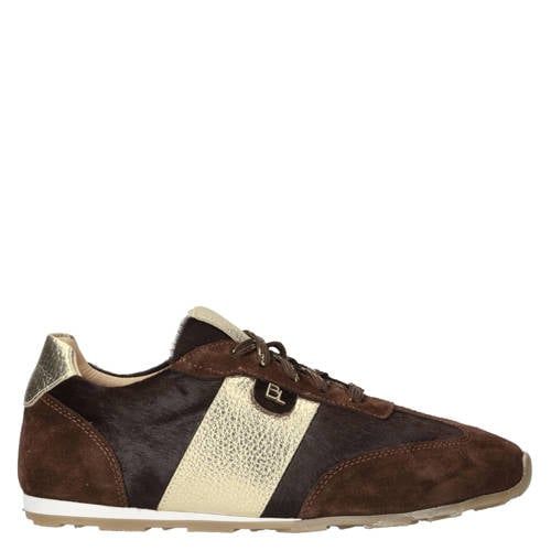 Babouche Java-212 suède sneakers - bruin/goud